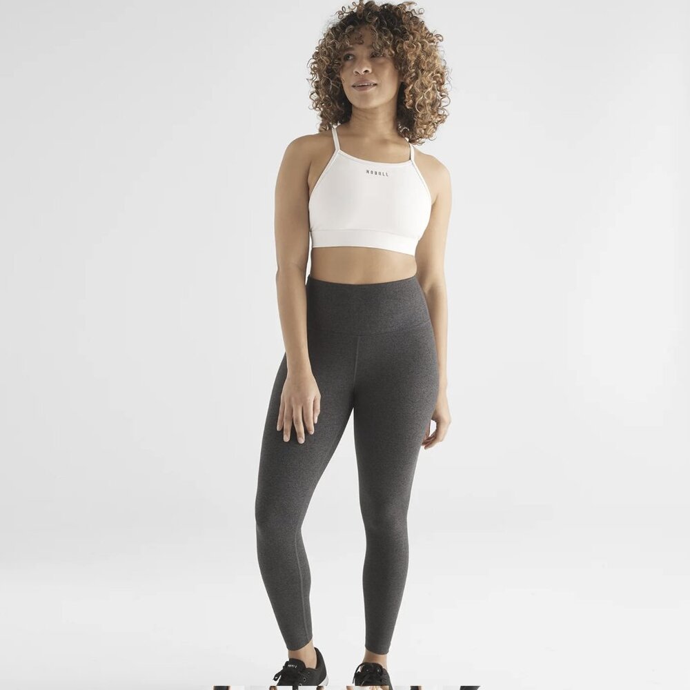 NOBULL HIGH-RISE 7/8 TIGHT Leggings Charcoal Heather Matte - Small